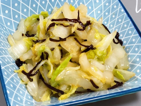 白菜の塩昆布和え☆ご飯におつまみに！